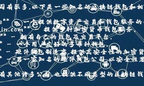 区块链钱包公司有很多，以下是一些知名的区块链钱包和相关公司的名称：

1. **Coinbase** - 一个提供数字资产交易和钱包服务的平台。
2. **Blockchain.com** - 提供多种加密货币钱包服务。
3. **Binance** - 拥有自己的钱包及交易平台。
4. **Exodus** - 一个用户友好的多币种钱包。
5. **Trezor** - 硬件钱包制造商，提供高安全性的加密货币存储。
6. **Ledger** - 另一家知名的硬件钱包公司，以安全性著称。

当然市场上还有其他许多公司，也提供不同类型的区块链钱包服务。